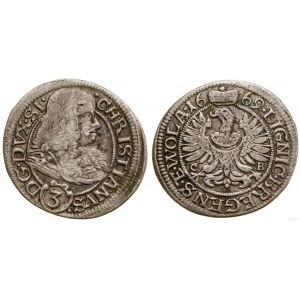 Silesia, 3 krajcary, 1669 CB, Brzeg