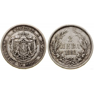Bulgaria, 2 leva, 1882, St. Petersburg