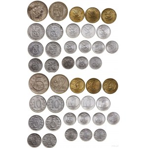 Czechoslovakia, set of 21 coins
