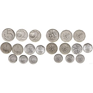 Czechy, zestaw 10 monet