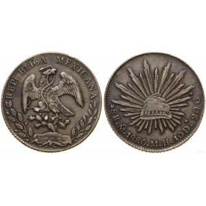Mexico, 8 reales, 1880 Mo MH, Mexico
