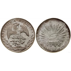 Mexico, 8 reales, 1882 Pi MH, San Luis Potosí