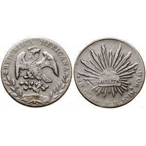 Mexico, 8 reales, 1890 Go RR, Guanajuato