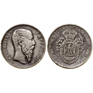 Mexico, 50 centavo, 1866 Mo, Mexico