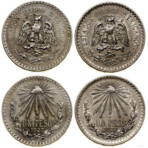 Mexico, Lot 2 x 1 peso, 1922, 1927, Mexico