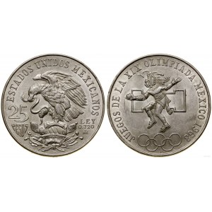 Meksyk, 25 peso, 1968, Meksyk