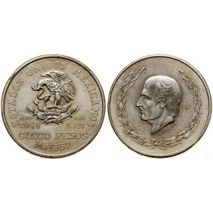 Meksyk, 5 peso, 1952, Meksyk