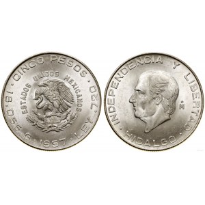 Meksyk, 5 peso, 1957, Meksyk