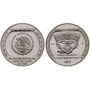 Mexico, 5 new pesos, 1993, Mexico