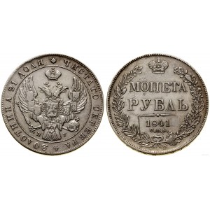 Rusko, rubl, 1841 СПБ НГ, Petrohrad