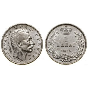 Serbia, 1 dinar, 1915, Paris