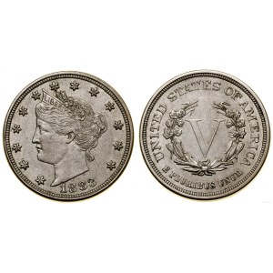 United States of America (USA), 5 cents, 1893, Philadelphia