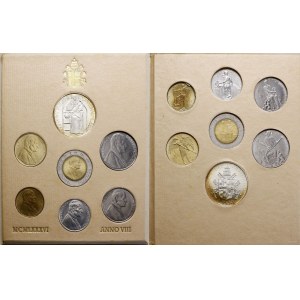 Vatican City (Ecclesiastical State), vintage set, 1986 (the eighth year of the pontificate), Rome
