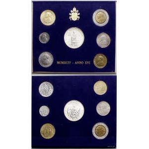 Vatican City (Church State), vintage set, 1994 (16th year of the pontificate), Rome