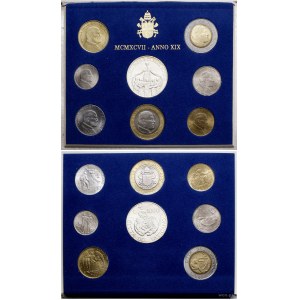Vatican City (Ecclesiastical State), vintage set, 1997 (19th year of the pontificate), Rome