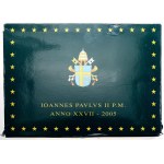 Vatican City (Ecclesiastical State), vintage set, 2005 (XXVII year of the pontificate), Rome
