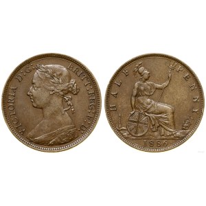 United Kingdom, 1/2 pence, 1886, London