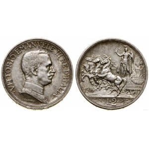 Italy, 2 lira, 1916, Rome