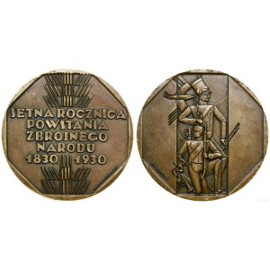 Poland, medal - Hundredth anniversary of the November Uprising, 1930, Warsaw