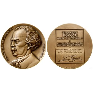 Poland, medal - Ignacy Jan Paderewski, 1986, Warsaw.