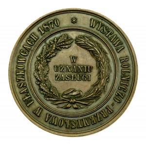 Medal Wystawa Rolniczo-Przemysłowa, Ułaszkowce 1870. RRR (102)