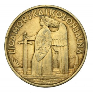 Medal SREBRO Liga Morska i Kolonialna XV lecie Odzyskania Morza - M/S Piłsudski (123)