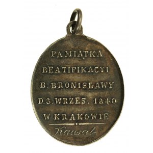 Medal Pamiątka beatyfikacji B. Bronisławy, Kraków 1840 (132)