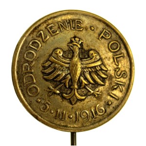 Pamětní odznak NKN Odrodzenie Polski 5.11.1916 (167)