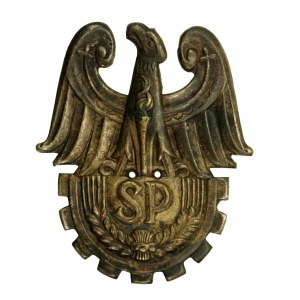 Eagle on the cap of the Universal Organization Service to Poland (169)