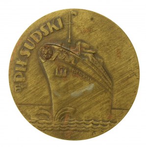 MS Piłsudski medaila za prvú plavbu 1935r (175)