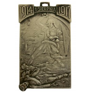 Plakieta pamiątkowa 1 Sierpnia 1914 -1917, Wiśniewski (179)