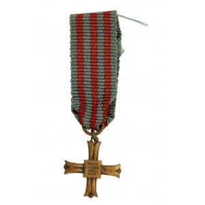 Miniatura kříže Monte Cassino se stuhou (184)