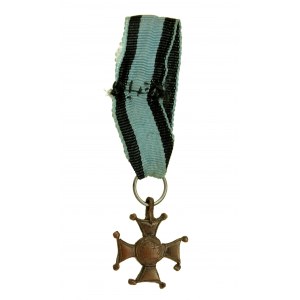 Miniatur des Virtuti Militari Kreuzes mit Band (185)
