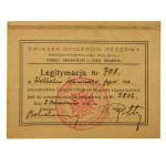 Členský preukaz Zväzu dôstojníkov v zálohe 1936r (811)