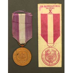 Medaille für langjährige Dienste, X Jahre, 2. Republik. Papieretui (902)