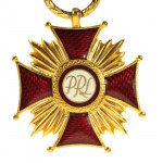 Polská lidová republika, Zlatý kříž za zásluhy, karta 1956, krabice (910)