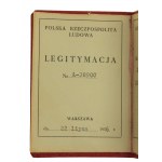 PRL, Złoty Krzyż Zasługi, legitymacja 1956 r., pudełko (910)