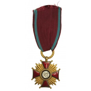 Zlatý kříž za zásluhy Polské republiky, 1944-1952 s krabicí (914)