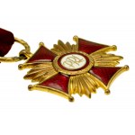 Volksrepublik Polen, Goldenes Verdienstkreuz mit Ausweis von 1958 und Schachtel (924)