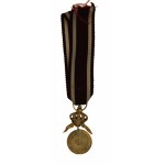 Belgien, Miniatur des Ordens der Krone Medaille der Arbeit und des Fortschritts mit Schachtel (973)