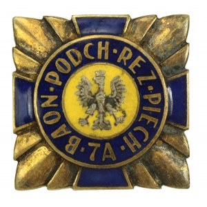 II RP, Badge of Infantry Reserve Cadet School No. 7, Baon 7a, Miniature (407)