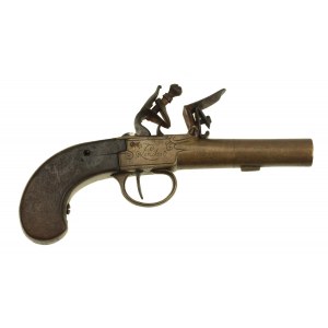 Angielski pistolet skałkowy, podróżny (883)