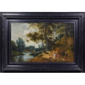 David II TENIERS [der Jüngere] (1610-1690), Landschaft in einem Wald mit einem Fluss