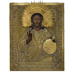 Ikone - Christus Pantokrator, in einer Hülle