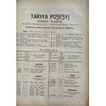 TARYFA POSESYJ MIASTA WARSZAWY 1908