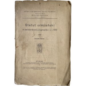 ARMENIAN STATUTE IN THE APPROVAL OF ZYGMUNT I