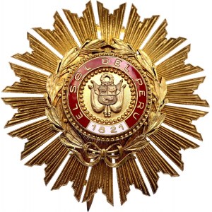 Peru Order of the Peruvian Sun Grand Cross Breast Star 1921