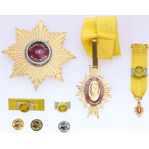 Venezuela Order of Francisco de Miranda II Class Full Set 1943