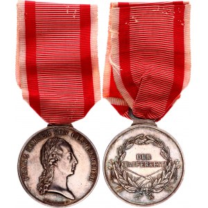 Austria - Hungary Bravery Silver Medal Der Tapferkeit 1804 - 1839