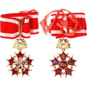 Czechoslovakia Order of the White Lion III Class Commander with Swords 1922
